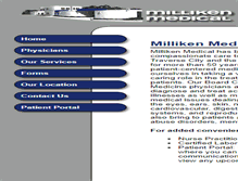 Tablet Screenshot of millikenmedical.net